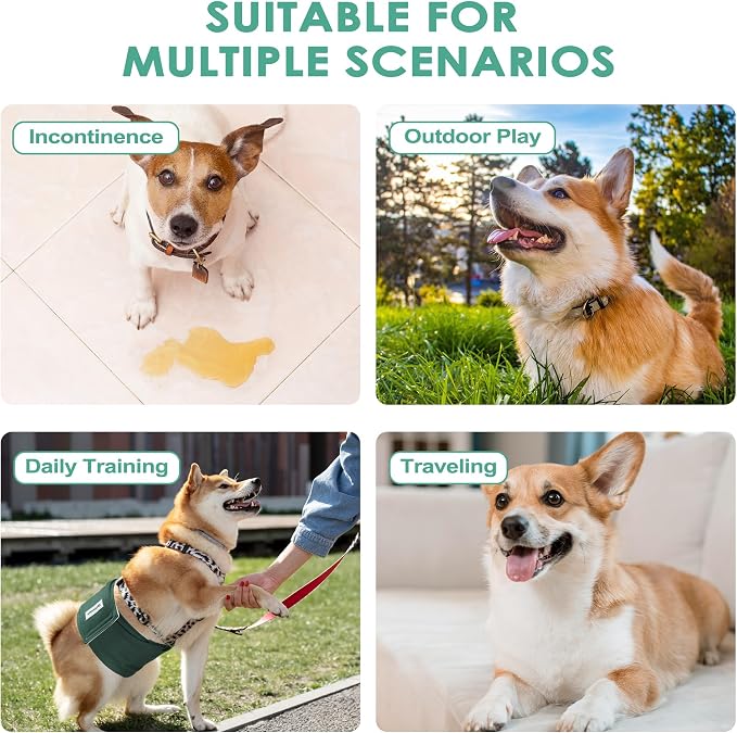 5 Pack Dog Diapers Male Reusable Belly Bands Washable for Large Male Dogs, High Absorbency for Puppy & Doggy, Size XL