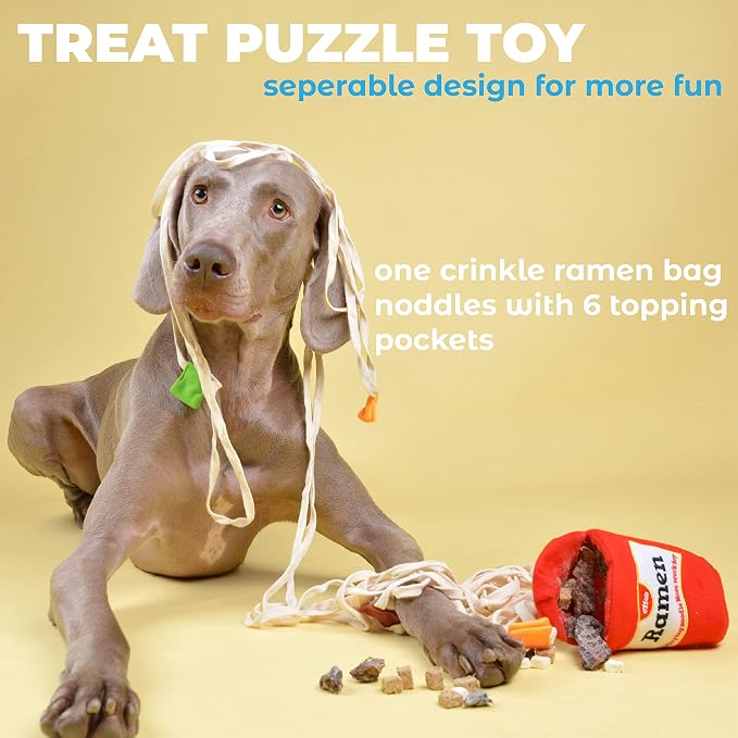 CHEFFON Dog Puzzle Interactive Dog Toys, Enrichment Toy for Boredom and Stimulating, Durable Hide and Seek Snuffle Crinkle Toys for Small, Medium and Large Dogs