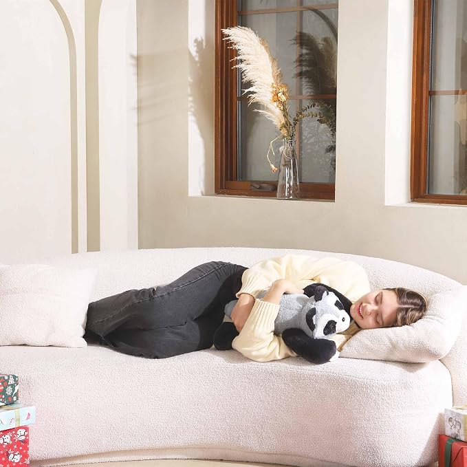 Niuniu Daddy 25" 5lb Raccoon Weighted Stuffed Animal forKids and Adults, Soft Sensory Plush Body Pillow for Calming Support, Large Animal Toy for Everyday Comfort