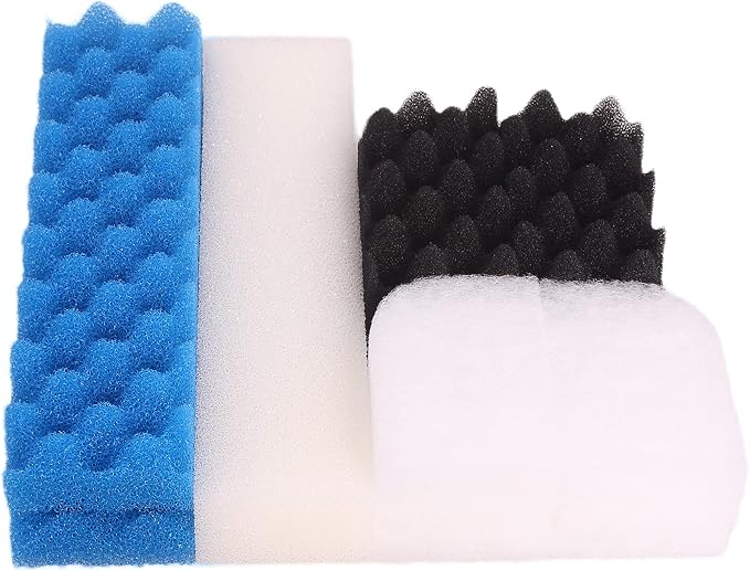 Compatible Value Pack Fit for Fluval 406 407 Filter (6X Polishing Pad, 2X Plain Foam, 2X Bio-Foam, 2X Bio Foam Max)