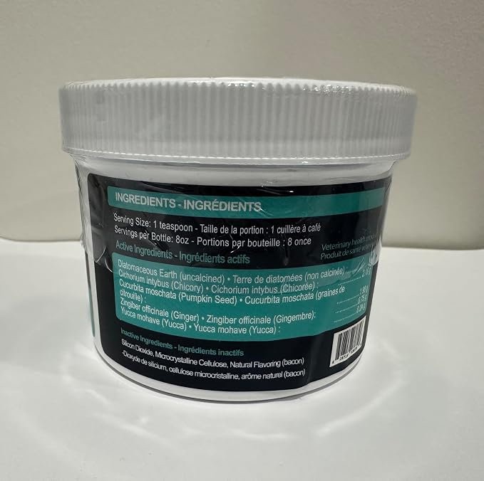 Pets Digestive Health Powder for Cats & Dogs - 120g | Promotes Gut Health & Regular Digestion | Natural Deworming Agent with Chicory, Pumpkin Seed & Ginger