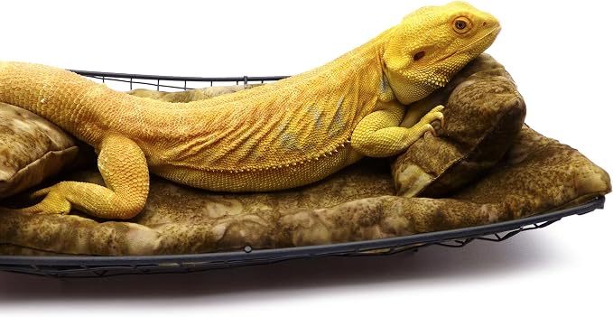 Chaise Lounge for Bearded Dragons, Brown Batik Fabric