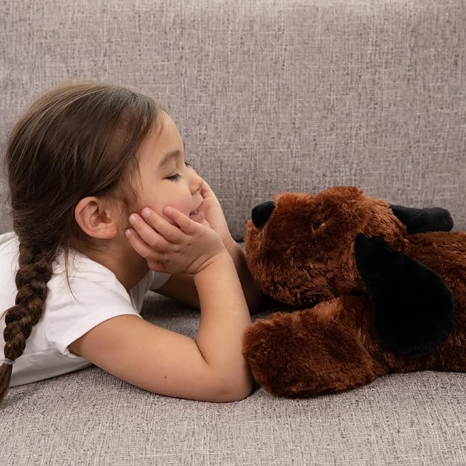 Cuddle Buds 5lbs Weighted Dog Stuffed Animal for Sensory Needs, 20'' Plush Dog, Weighted Stuffed Animals for Adults, Soft Plushie Toy