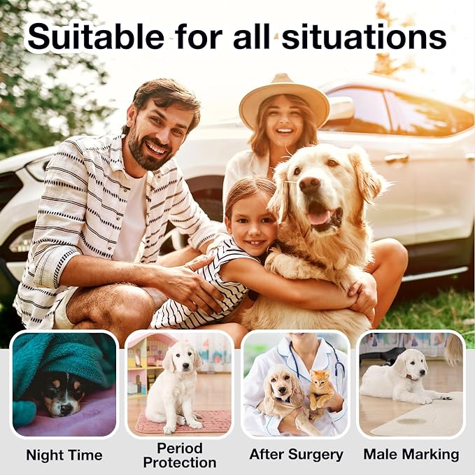 Dog Diaper Liners for Male and Female Dogs(160ct), Super Absorbent Disposable Dog Diaper Booster Pads Inserts fit Most Reusable and Washable Pet Belly Band, Wraps
