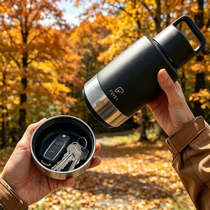 Dog Water Bottle 32oz, Insulated Stainless Steel Travel Water Dispenser with 2 Detachable Dog Bowls for Food and Water, Leak Proof Portable Pet Drinking Cup for Walking Hiking Camping