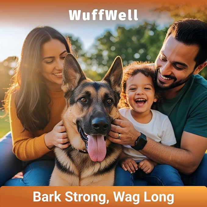WuffWell Pumpkin Powder for Dogs with Probiotics - Rich in Fiber, Helps with Digestion, Nutrient Absorption, Diarrhea, Constipation & Upset Stomach - Organic Dog Food Topper - Made in USA