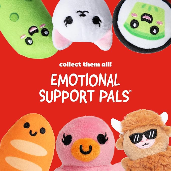 Emotional Support Pals Duckies by Relatable - Cute Stuffed Animals and Toys, Squishy Toys and Plushies, Great Gift Ideas for Loved Ones of All Ages - Includes 5 Plushies with Plush Carrying Basket