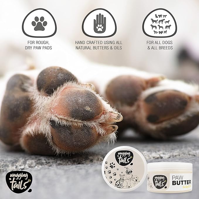 Wagging Tails Pet Care Bundle: 6-in-1 Soothing Oil & Paw Butter for Dogs & Cats | Natural Ingredients for Coat Shine, Softness, and Healing Paws | Includes Coconut Oil, Vitamin E, Turmeric