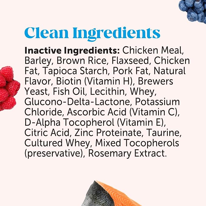 Cat Skin & Coat Supplement Crunchy Creamy Chews - Salmon Oil for Cats Omega 3 Itchy Dry Skin Relief - Feline Shedding Control - Biotin Vitamins for Indoor Cats Shiny Soft Coat (90-Day Supply)