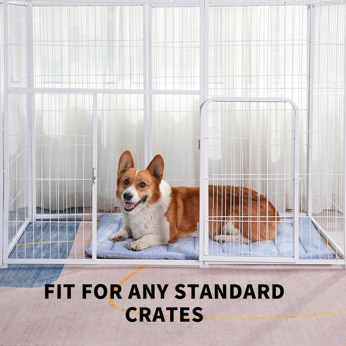 MARUNDA Dog Cooling Mat, 44" x 32" Thicken Waterproof Cooling Mat for Extra Large Dog, Q-MAX>0.5 Ice Cool Fabric-Cool on Contact,Easy Washable Pet Pad in Summer (44" x 32" (XL), Blue)