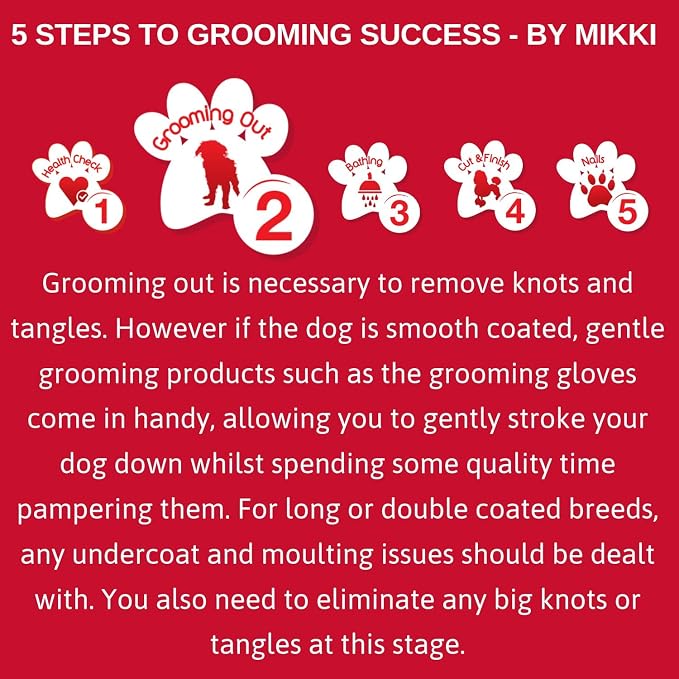 Mikki Dog, Cat Deshedding Tool - Grooming Shedding Blade for Pets - Currycomb Brush