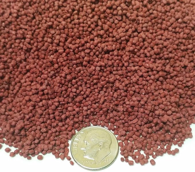 7-10 Day Color Change Ultra Intense Color Enhancing 1mm - 3/64" Floating Pellets for All Baby Cichlids, Discus, All Tropical Fish, All Koi & Pond Fish - 1.1 lb Tub