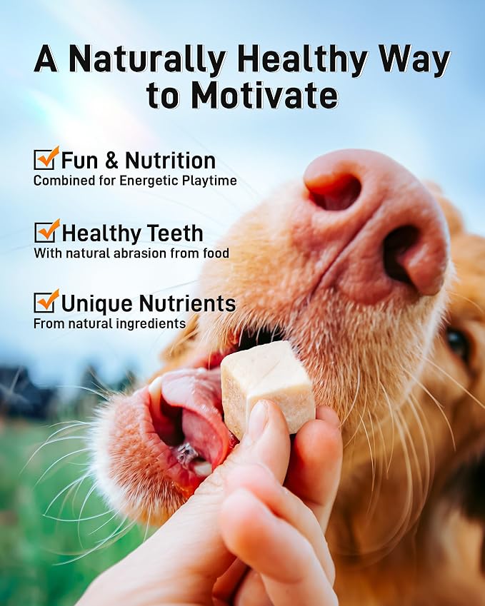 Freeze-Dried Chicken Treats for Cats & Dogs, 【2.2 lbs】 High-Protein Single Ingredient | Grain-Free, No Additives | Training Reward & Nutritional Supplement | Resealable Box