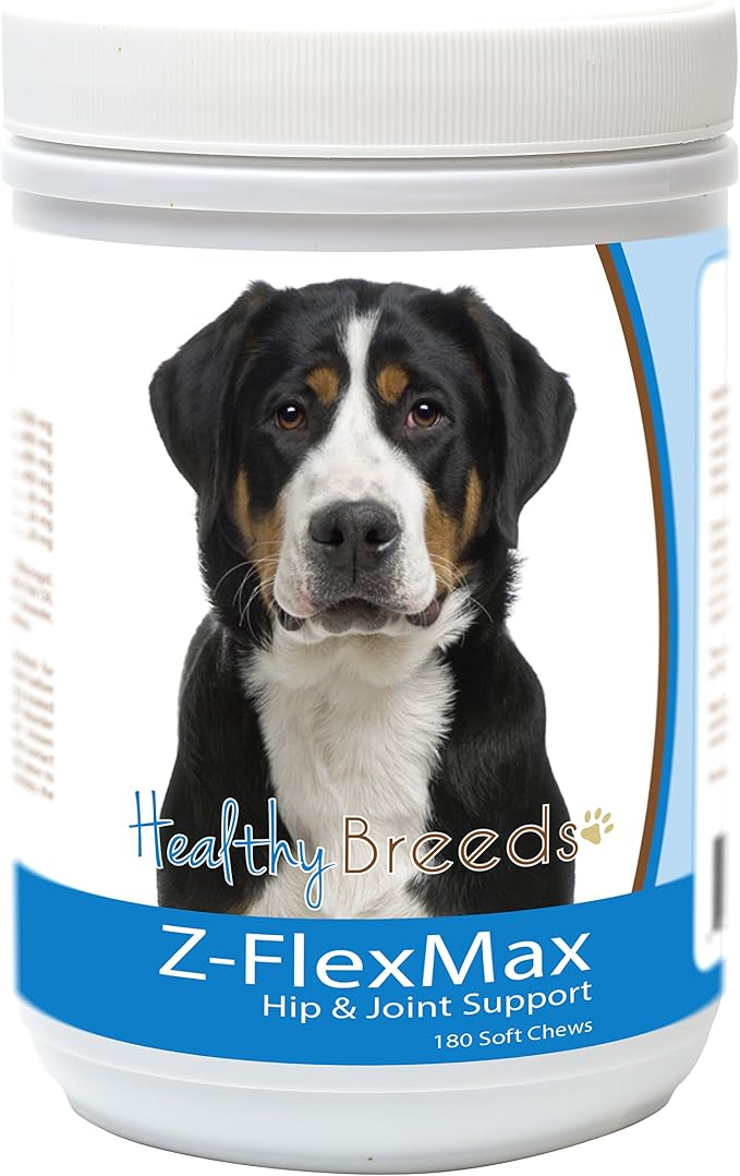 Healthy Breeds Greater Swiss Mountain Dog Z-Flex Max Dog Hip and Joint Support 180 Count