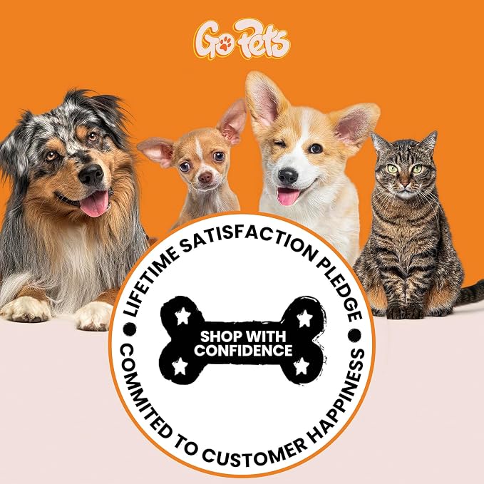 GoPets Nail Clipper for Small to Medium Pets, Quick Sensor Safety Guard, Heavy Duty Trimmer for Thick Nails, Stainless Steel Blades, Grooming Tool for Dogs & Cats, Non-Slip Handle, Built-in Nail File