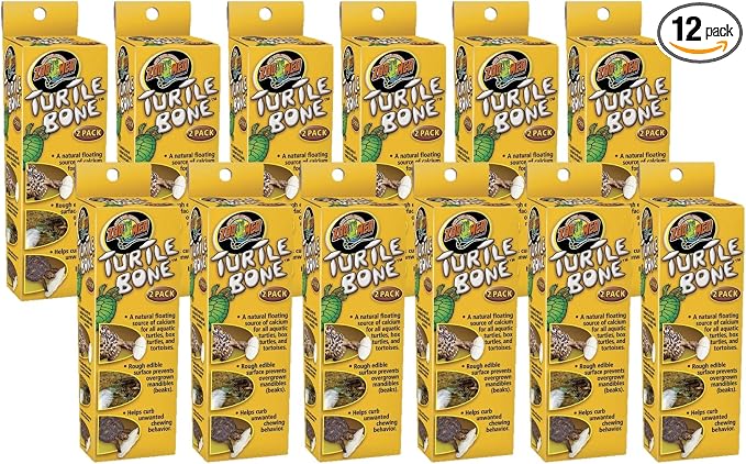 Zoo Med Turtle Bone Natural Floating Source of Calcium 2 Bones - 12 Pack
