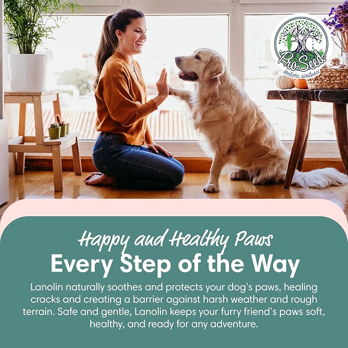 100% Pure Lanolin, Handmade in USA, Unrefined Balm, Dry & Itchy Skin, Cracked Lips, Breastfeeding, Nipple Cream, Baby Care, Moisture-Rich, Nursing Essentials & Petroleum-Free, for Hands, Face & Body