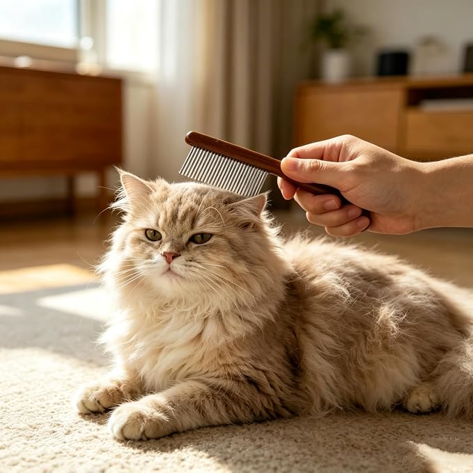 Pet Grooming Combo | Dematting Deshedding Brush & Comb for Dogs & Cats | Sleekez Dog Brush for Shedding, Long & Short Haired Pets, Indoor Cats