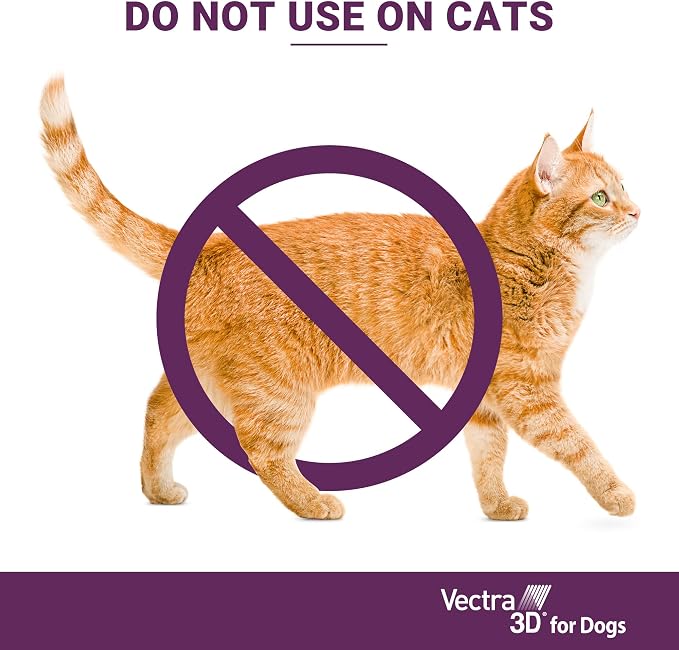 Vectra 3D Flea and Tick Prevention for Dogs, Kills and Repels Fleas, Ticks & Mosquitoes | Fast‑Acting, Waterproof, No Prescription Needed | Large Dogs 56–95 lbs, 3‑Month Supply