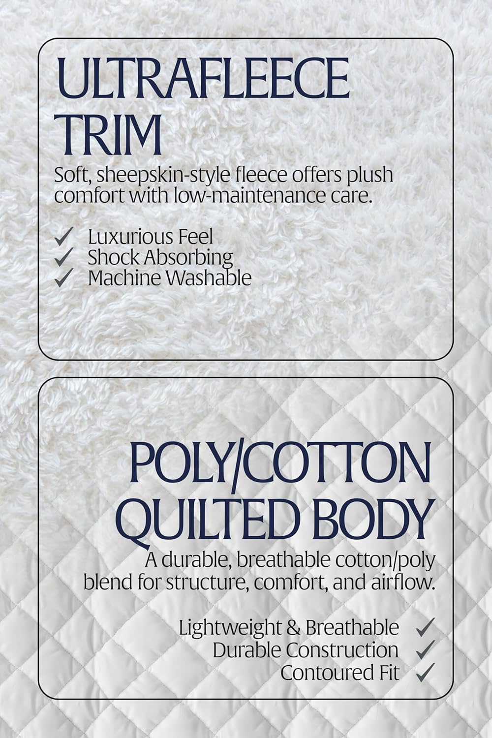 Equinavia Eidsvoll Shaped English Saddle Pad for Show Jumping with Ultra Fleece Trim