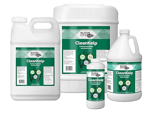 Bloom City Seaweed and Kelp Fertilizer – Liquid Seaweed Supplement for Stronger Roots, Faster Growth & Improved Stress Tolerance, 32 oz
