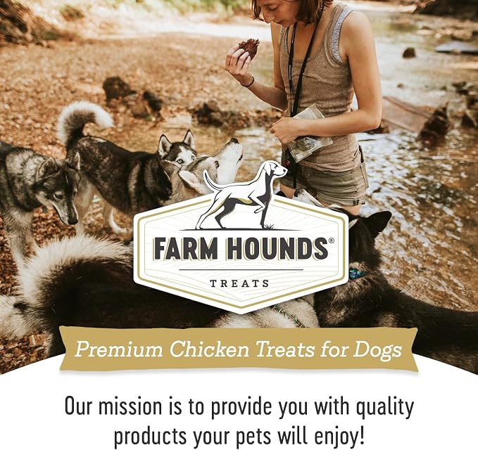Farm Hounds - Chicken Jerky - Premium Natural Jerky for Dogs - 100% Humanely Raised Chicken - Break-to-Size - Great for Training & Treats - No Added Fillers - Made in USA - 3.5 oz -2 Pack