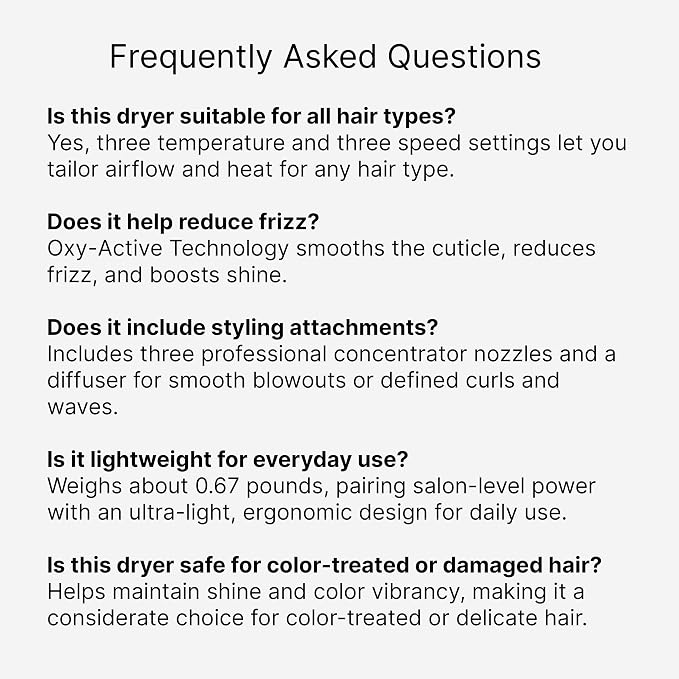 GA.MA iQ1 Perfetto Hair Dryer with 110,000 RPM Intelligent Brushless Motor, Oxy Active Technology, Auto-Clean & Washable Filter, Includes Diffuser & 3 Nozzles, Grey