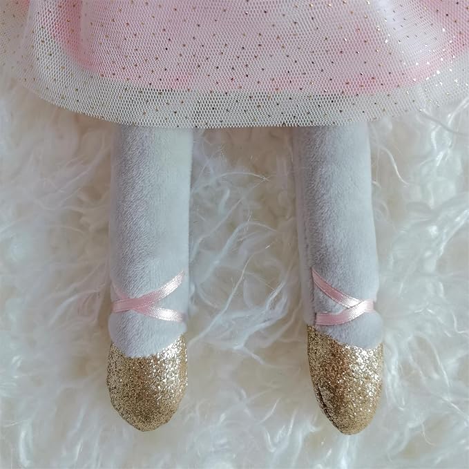 Princess Elephant Stuffed Animals,15.7" Pink Stuffed Elephant Plush with Skirt and Crown,Cute Doll for Girls