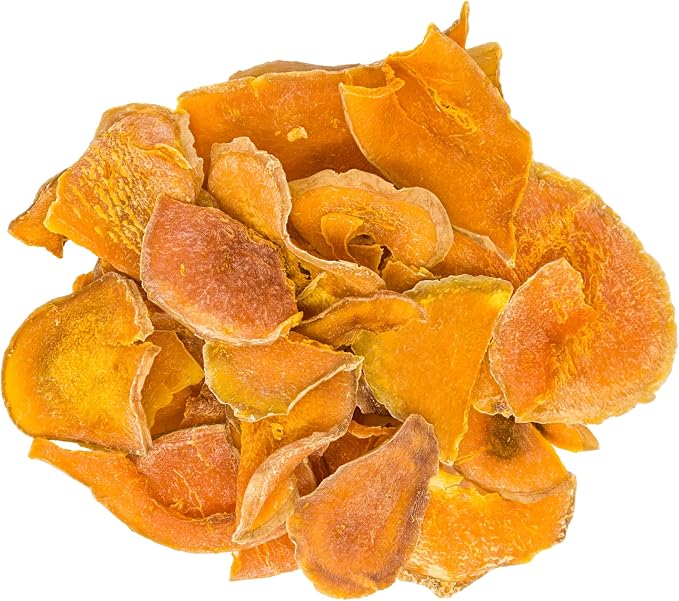 hotspot pets Dehydrated Natural Pumpkin Slices for Dogs - Crunchy Treats - 2lb Value Bag, All-Natural - High Protein, Great for Sensitive Stomachs, Low Fat, a Healthy Rawhide Alternative for All Dogs