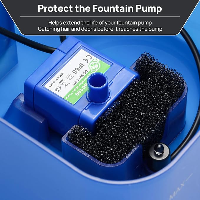 iPettie Bundle丨Neverland Fountain + 8 Carbon and 8 Sponge Filter Replacements