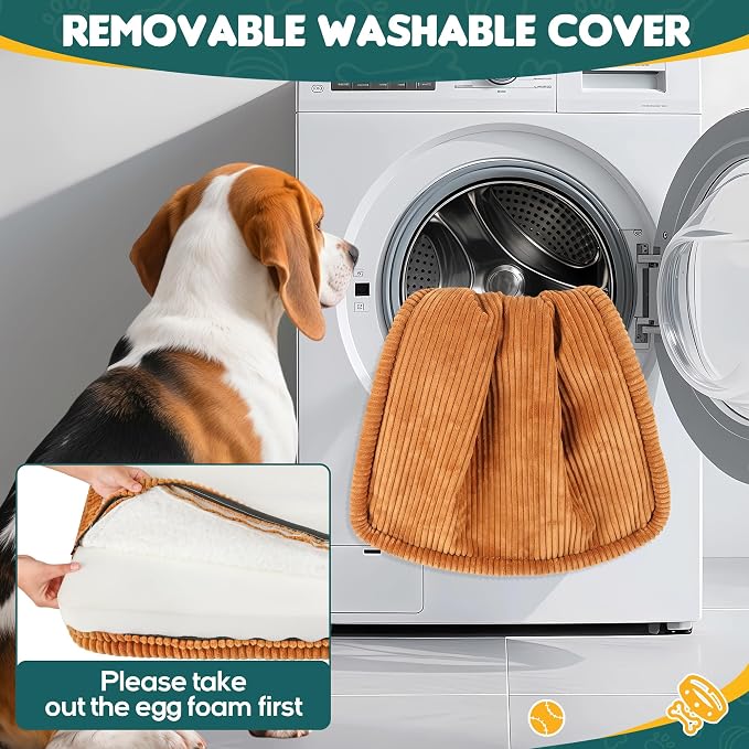Dog Car Bed, Non-Slip Backseat Extender Pet Mat, Removable Washable Dog Bed for SUVs, Sedans & Trucks, Anti-Slip Travel Bed for Dogs, Easy Clean & Scratch-Proof & Comfort (M, No Backseat Extender)