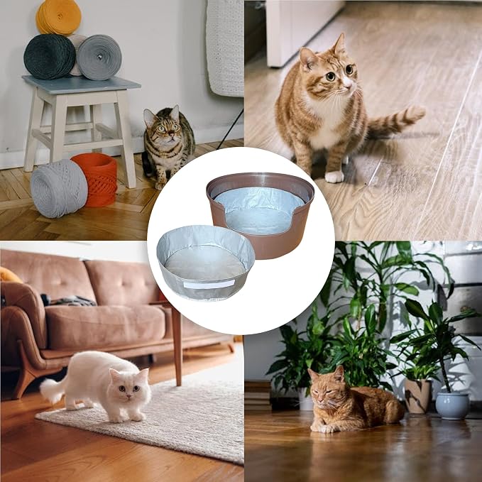 4 Pack Reusable Liners Compatible with Hidden Plant Litter Box, Waterproof and Scratch-Resistant Cat Box Liners (4 Pack)