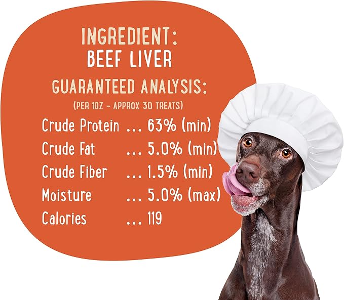 Lick You Silly: All-Natural Freeze-Dried Beef Liver and Peanut Butter Nutterdoodles Dog Treats - Made in the USA with Essential Ingredients for Dogs and Ages - 8 Ounce Pouch