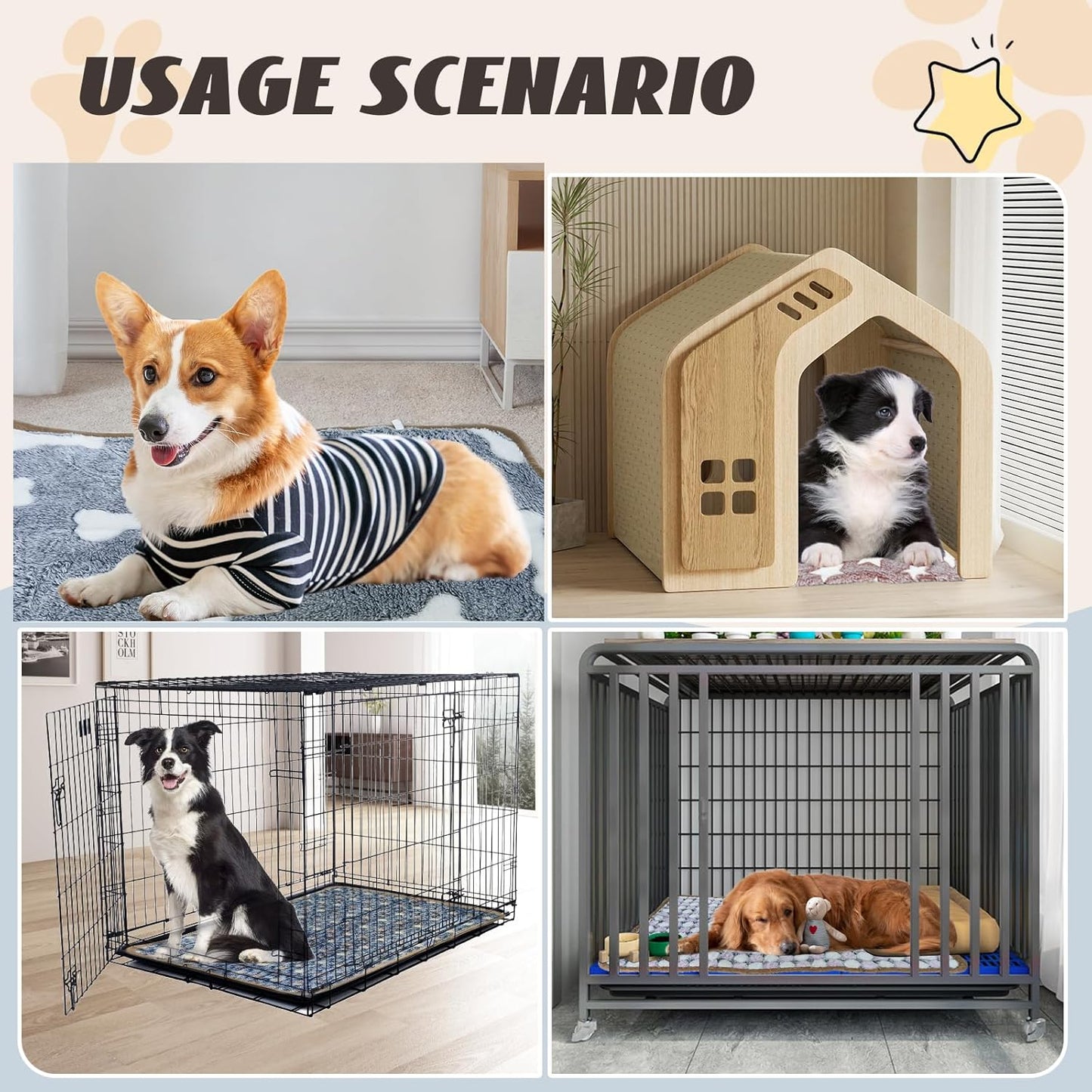 6 Pcs Washable Guinea Pig Blankets Absorbent Small Animal Fleece Bedding Cage Liners Reusable Pet Pee Pad Sleep Mat Pad Cover for Hamster Ferret Rabbit Chinchilla Hedgehog (Black, 24" x 47")