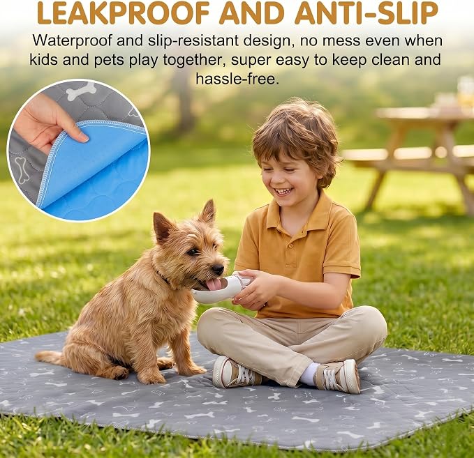Washable Pee Pads for Dogs & Cats, Super Absorbent Reusable Puppy Pads, Anti-Slip Pet Potty Training Pads, Leakproof & Waterproof Dog Mat for Puppy, Dogs, Cats, Adults, Housebreaking (Small, 16"×24")