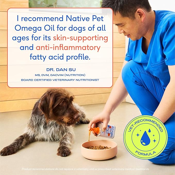 Native Pet Advanced Calming Chews for Dogs & Omega 3 Fish Oil for Dogs & Cats - Wild Alaskan Salmon Oil Supports Joints, Heart, Reduces Shedding, & Anxiety Related Behavior