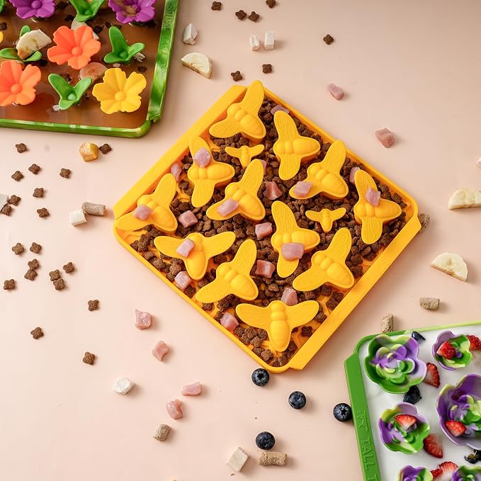 Tall Tails Bee Foraging Mat for Dogs and Cats – Slow Pet Feeder Puzzle Mat for Easy & Engaging Feeding
