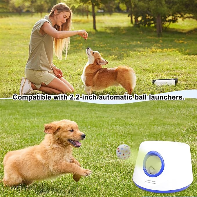 6-Ball 2.2-Inch Dog Ball Replacement Set for Automatic Launchers Ideal for Dog Training and Play, Perfectly Compatible with 2.2-inch Automatic Dog Ball launchers (ETPU Material)