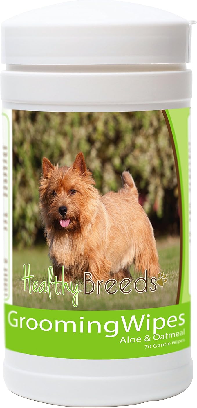 Healthy Breeds Norwich Terrier Grooming Wipes 70 Count