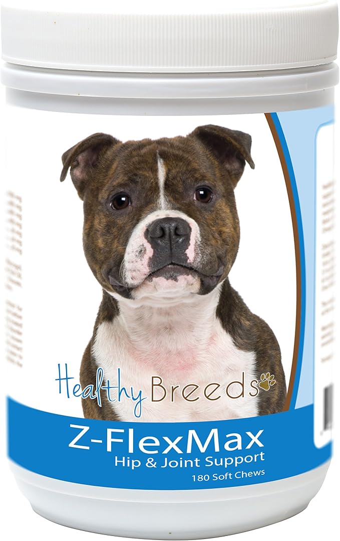 Healthy Breeds Staffordshire Bull Terrier Z-Flex Max Dog Hip and Joint Support 180 Count