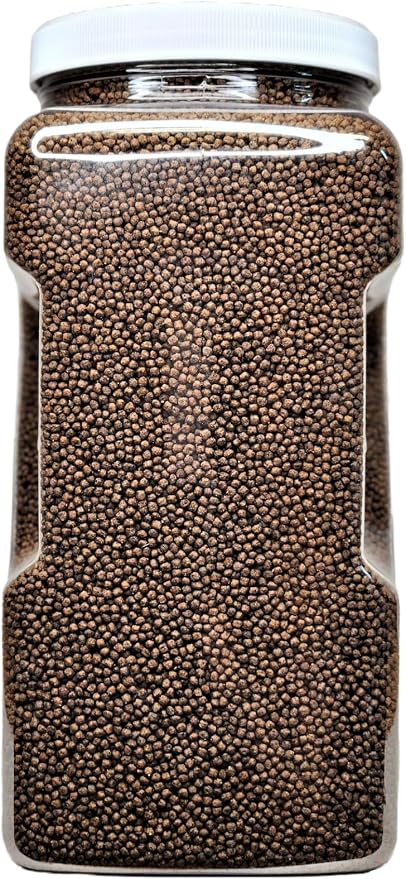 Cichlid Pellets, 45% Protein Floating 2.5mm (3/32") Pellets for Smaller Discus,Oscars, Central American, South American Cichlids…8oz Small Jar