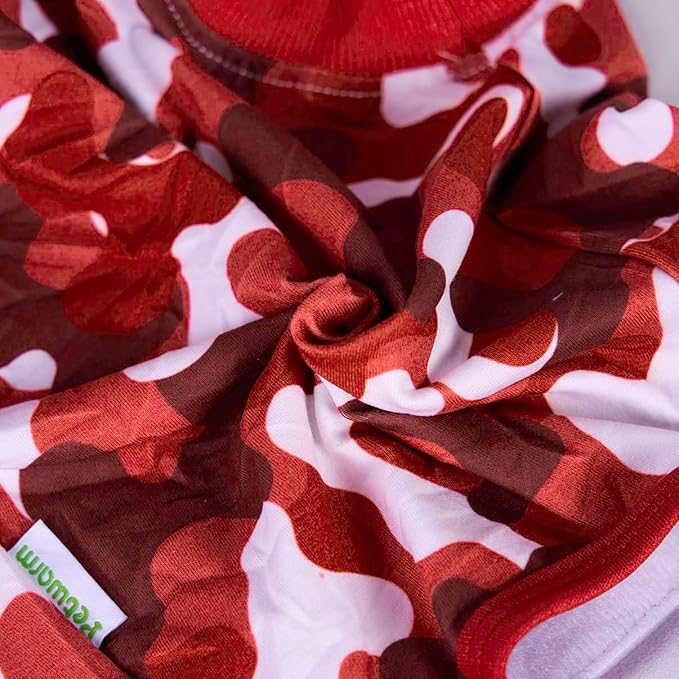 PetWarm Dog Recovery Suit Male, Dog Sweaters's Inner Clothes for Surgery Recovery Pet Surgical Pajamas Female Male for Spay Neuter, Camouflage Pattern, Red, M