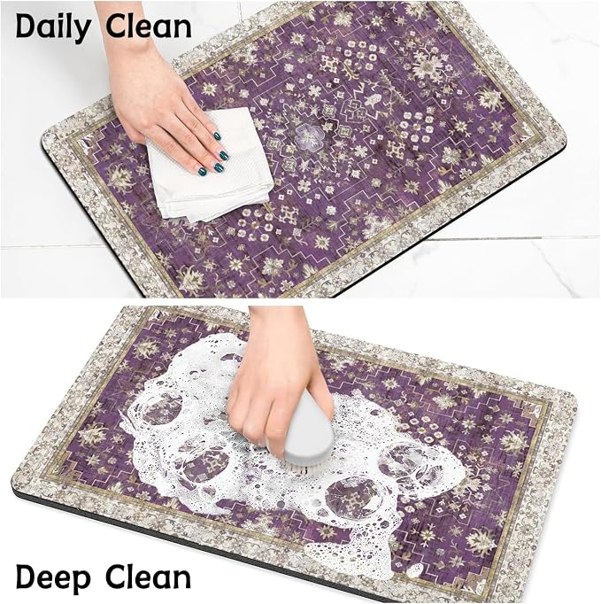 Pet Food Mats for Floor, Absorbent Dog Mat for Food and Water Dispenser Mat, Dog Food Mat Quick Dry Cat Food Mat Pet Supplies