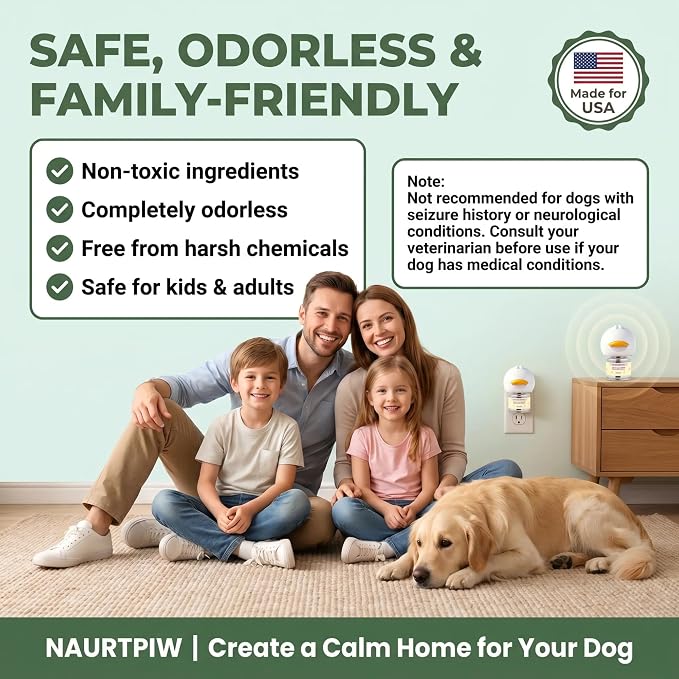 Dog Calming Diffuser 10 Pack (2 Plug-in Diffusers + 8 Refills), 240 Days Supply, Dog Pheromone Diffuser for Anxiety Relief, Reduce Barking, Chewing, Aggression, Indoor Urination & Separation Anxiety