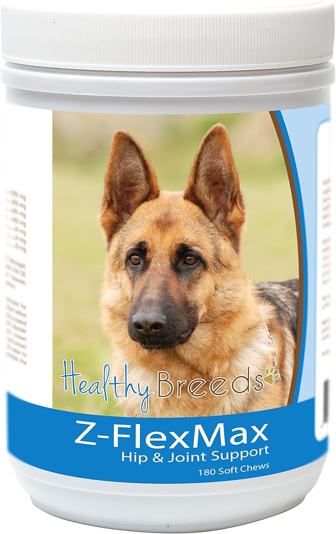 Healthy Breeds German Shepherd Z-Flex Max Dog Hip and Joint Support 180 Count