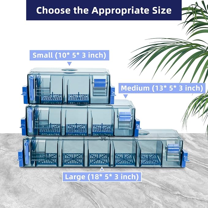 Multi-Stage Hang-On-Back Aquarium Filter for 20-50 Gallon Fish Tanks Waterfall Oxygenation & Ultra-Quiet HOB Filter System with Splash Guard & Dual Mounting(13 Inch)