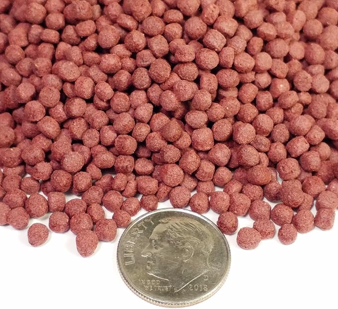 7-10 Day Color Change Ultra Intense Color Enhancing 3mm - 1/8" Floating Pellets for All Baby Cichlids, Discus, All Tropical Fish, All Koi & Pond Fish - 4.4 lb Bucket