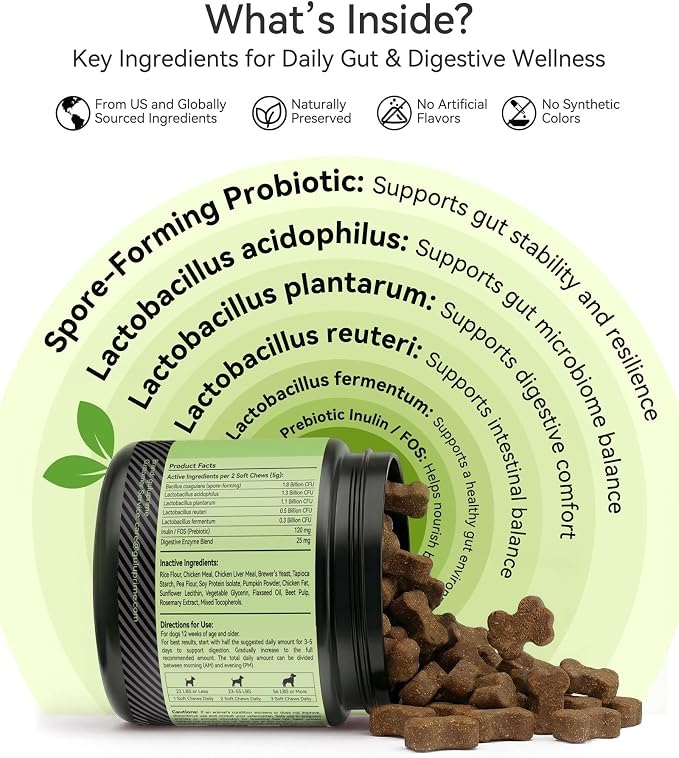 Dog Probiotics & Multivitamin Bundle, 240 Chews