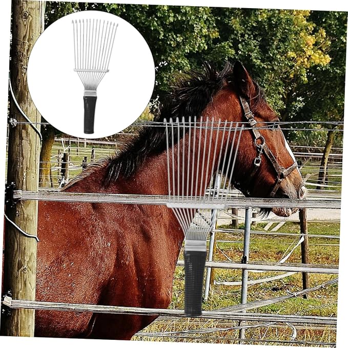 2pcs Rake and Grooming Brush for Dogs and Cats Dematting Comb for Shedding Ergonomic Handle for Comfortable Use for -haired Pets