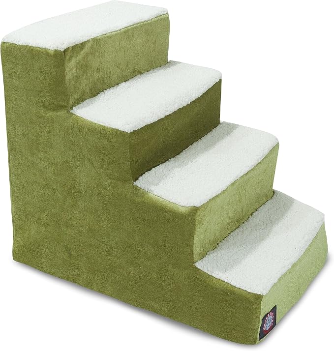 4 Step Portable Pet Stairs By Majestic Pet Products Villa Orange Steps for Cats and Dogs Tangerine